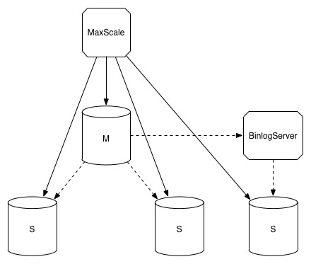 Master_MaxScale_BinlogServer_Slave